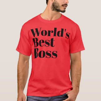 T-shirt Meilleur Boss du monde