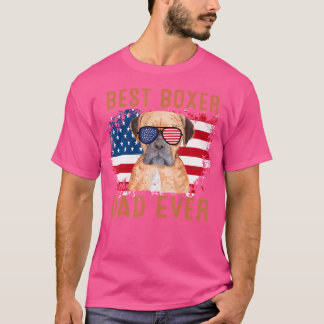 T-shirt Meilleur Boxer Lover Cadeaux Boxer Papa