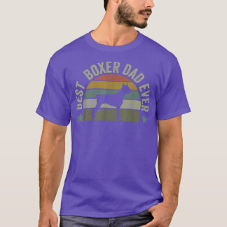 T-shirt Meilleur Boxer Papa Chien Propriétaire Chemise, Fê
