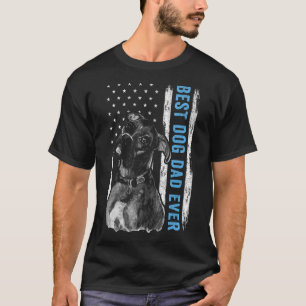 T-shirt Meilleur Boxer Papa Jamais Vintage American Drapea