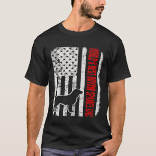 T-shirt Meilleur Boykin Spaniel Papa Américain Drapeau