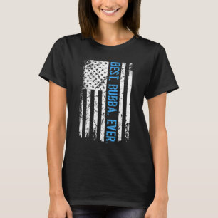 T-shirt Meilleur Bubba Homme Jamais Drapeau Américain US P
