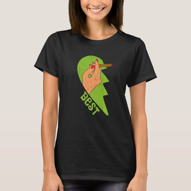 T-shirt Meilleur Buds Weed Couple de la Saint-Valentin (Devant)
