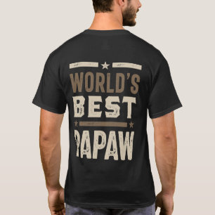 T-shirt Meilleur cadeau Papaw Grand-pa au monde pour homme