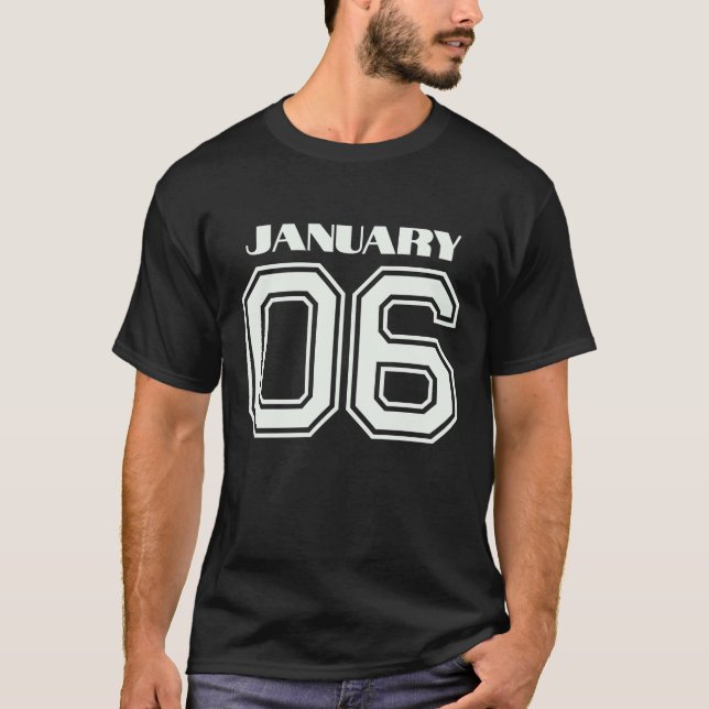 T-shirt Meilleur Cadeau Pour Anniversaire 6 Janvier (Devant)