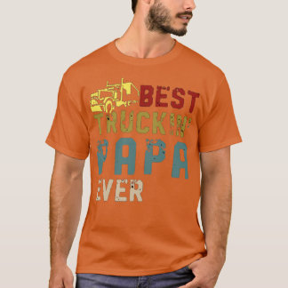 T-shirt Meilleur Cadeau Truckin Papa Ever Sur Fête des pèr
