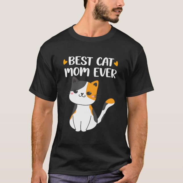 T-shirt Meilleur Calico Chat Maman Calico Kitty Mère Pour  (Devant)