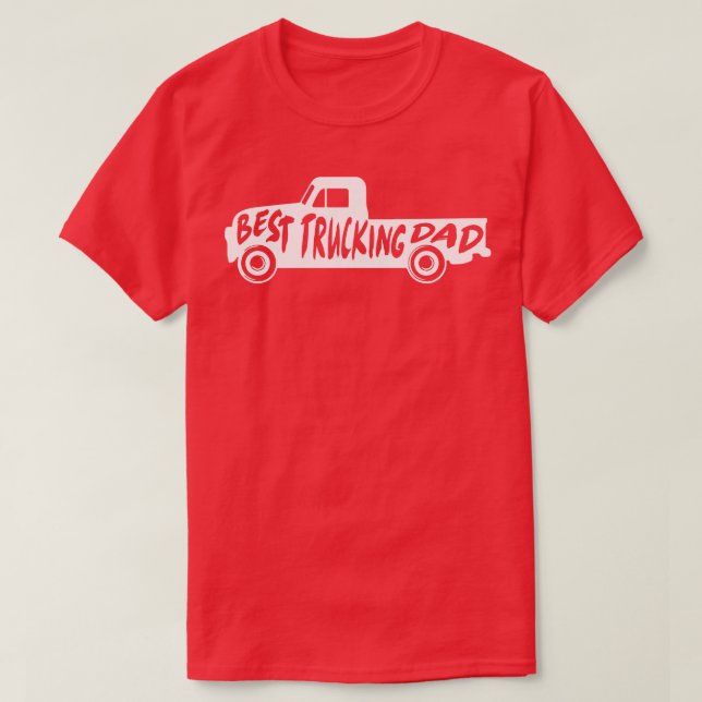 T-shirt Meilleur Camion Papa Camion Cadeau Pour Pères (Design devant)