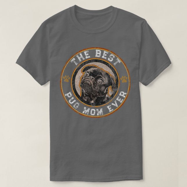 T-shirt Meilleur Carlin Maman Jamais Carlins noirs Proprié (Design devant)