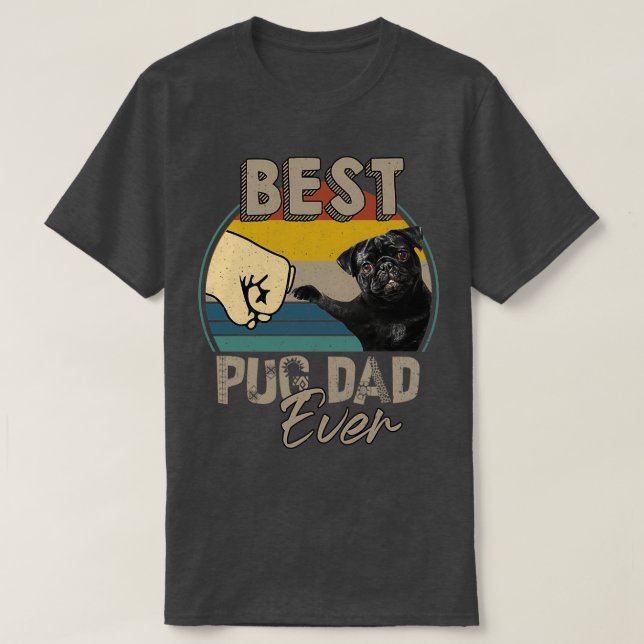 T-shirt Meilleur Carlin papa jamais  (Design devant)