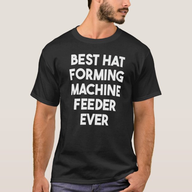 T-shirt Meilleur Casquette Formant le chargeur de machines (Devant)