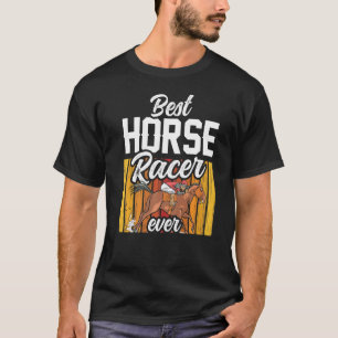 T-shirt Meilleur cavalier équestre de course de chevaux de