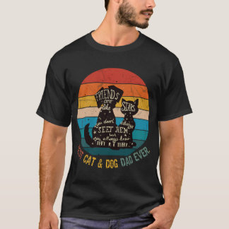T-shirt Meilleur Chat Et Chien Papa Jamais - Drôle Chien V