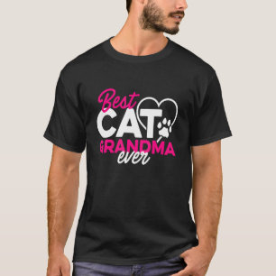 T-shirt Meilleur chat Grand-mère Chat Propriétaire de chat