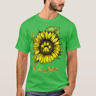 T-shirt Meilleur Chat Maman Ever Sunflower Mères Jour Cade