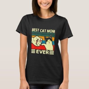T-shirt Meilleur Chat Maman Jamais Femmes Vintage Bump Fit