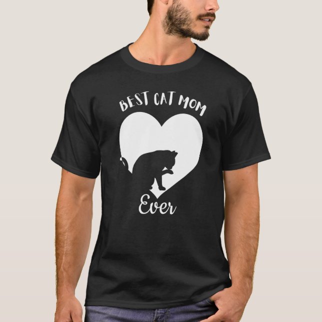 T-shirt Meilleur Chat Maman Jamais mignonne Chats Noirs Vi (Devant)