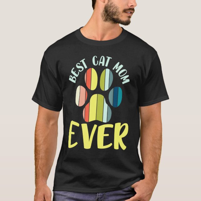 T-shirt Meilleur Chat Maman Jamais Pour Amoureux des chats (Devant)
