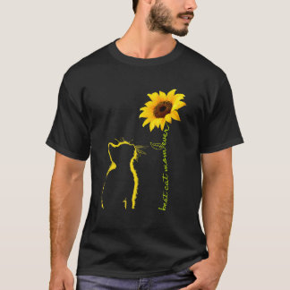 T-shirt Meilleur Chat Maman Jour de la Mère de tournesol p