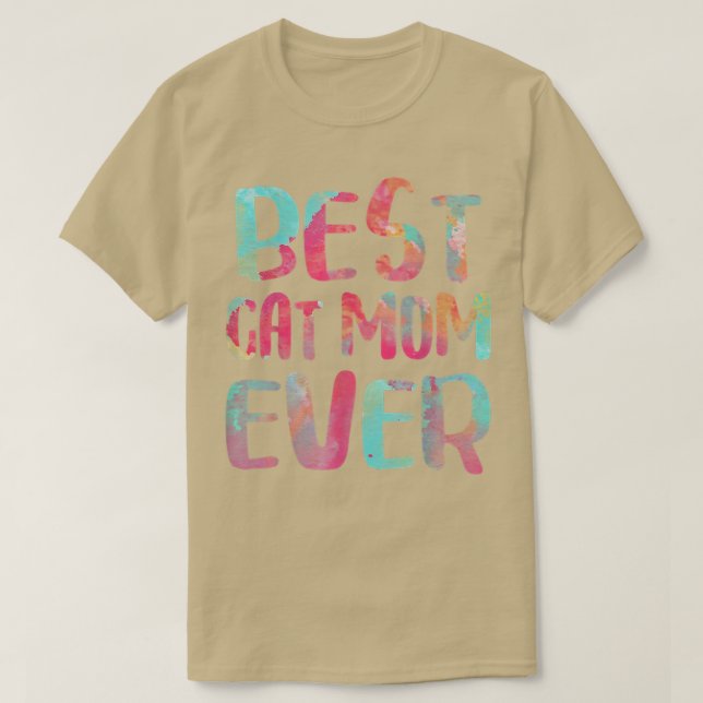 T-shirt Meilleur Chat Maman Jour des Mères  (Design devant)