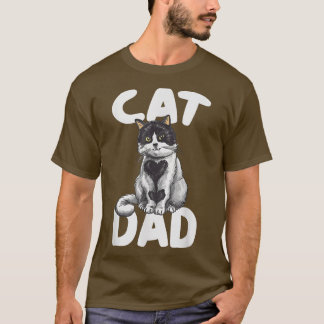 T-shirt Meilleur Chat Papa Chemise Fête des pères Kitty Da