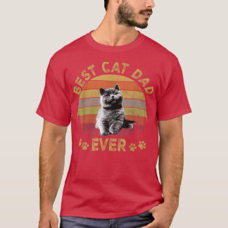T-shirt Meilleur Chat Papa EverDrôle Chat Papa Fête du Pèr
