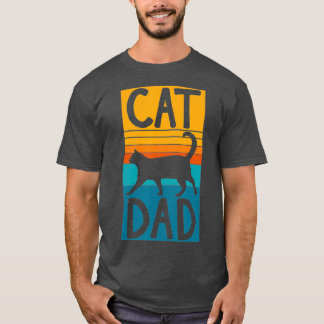 T-shirt Meilleur Chat Papa Fête des pères Hommes Kitty Dad