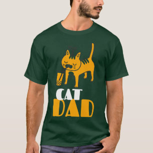T-shirt Meilleur Chat Papa Fête des pères Hommes Kitty Dad
