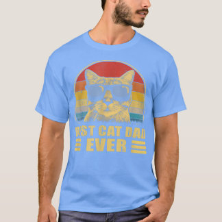 T-shirt Meilleur Chat Papa Jamais Bump Fit Fête des pères 
