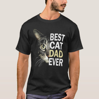 T-shirt Meilleur Chat Papa Jamais Chat Chat Papa Pères