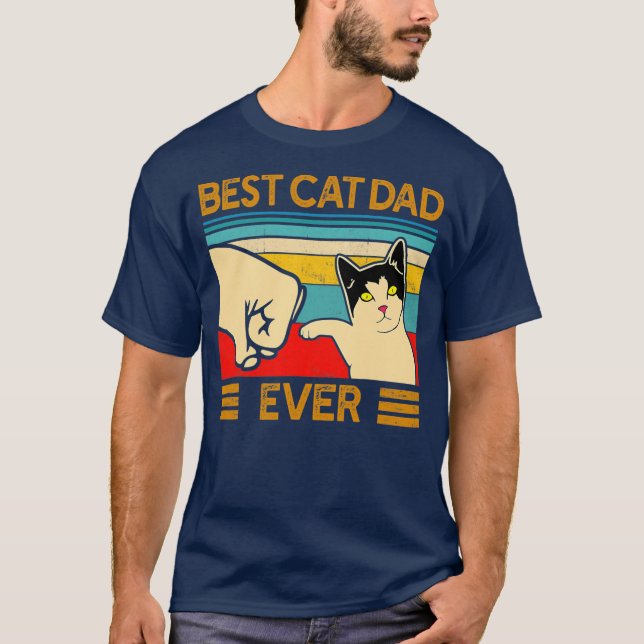 T-shirt Meilleur Chat Papa Jamais Drôle Chat Papa Fête du  (Devant)