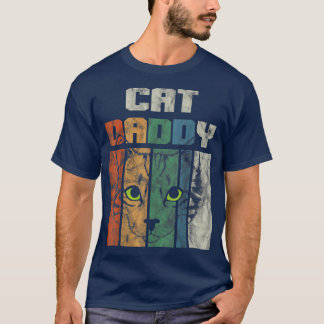 T-shirt Meilleur Chat Papa Jamais, Fête des pères Rétro, C