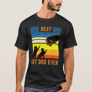 T-shirt Meilleur Chat Papa Jamais Fist Bump Pour Fourrure 