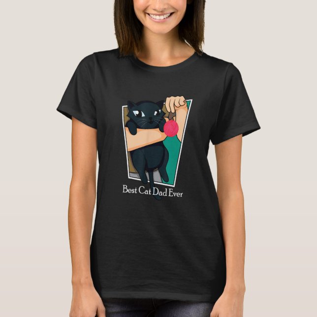 T-shirt Meilleur chat papa Jamais Le Meilleur Chat papa du (Devant)