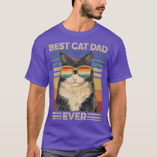 T-shirt Meilleur Chat Papa Jamais Rétro Vintage Chat Papa