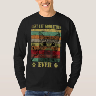 T-shirt Meilleur Chat Parrain Jamais Chat Père Père Père P