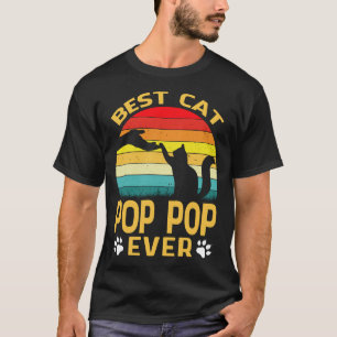 T-shirt Meilleur chat POP POP jamais rétro Vintage