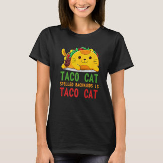 T-shirt Meilleur Chat Taco Écrit À L'envers Est TacoCat