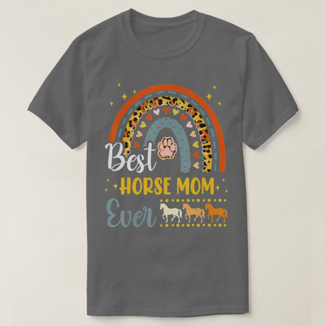 T-shirt Meilleur Cheval Maman Jamais Amoureux des animaux  (Design devant)