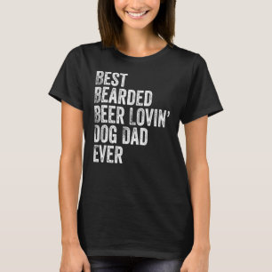 T-shirt Meilleur chien de bière à poils Lovin Chien Papa P