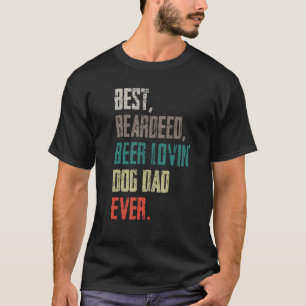 T-shirt Meilleur chien de bière à poils Lovin Chien Papa P