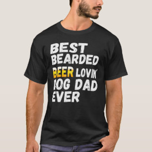 T-shirt Meilleur chien de bières à poils Lovin Chien Papa