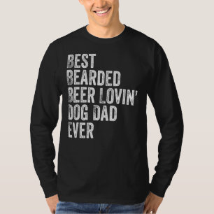 T-shirt Meilleur chien de bières à poils Lovin Chien Papa