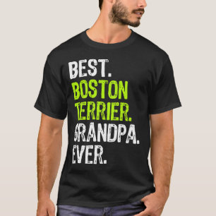 T-shirt Meilleur chien de Boston Terrier Grand-père