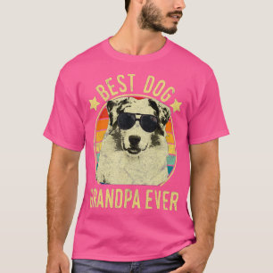 T-shirt Meilleur chien Grand-père jamais Berger australien