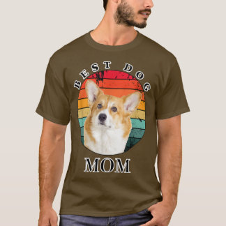 T-shirt Meilleur chien maman Corgi