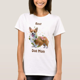 T-shirt Meilleur Chien Maman Corgi pour une humeur positiv