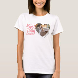 T-shirt Meilleur Chien Maman Jamais Nom Animal Photo Pink 