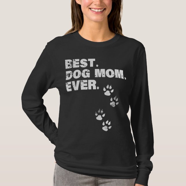 T-shirt Meilleur Chien Maman Meilleur Cadeau Pour Mather - (Devant)