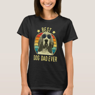 T-shirt Meilleur Chien Papa Jamais Basset Hound Fête des p